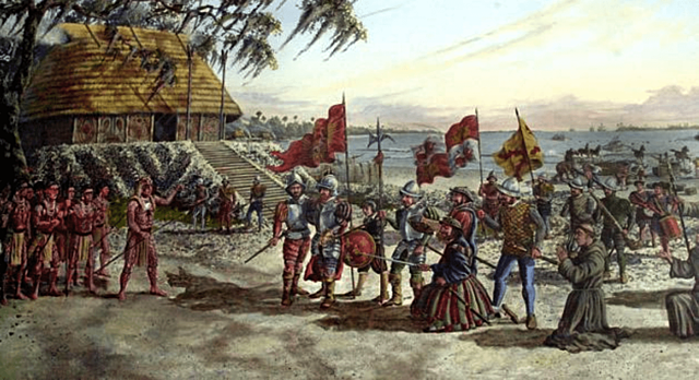 Enfrentamiento entre Hernán Cortés y Pánfilo de Narvárez