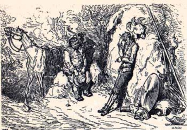 Don quijote y el yelmo