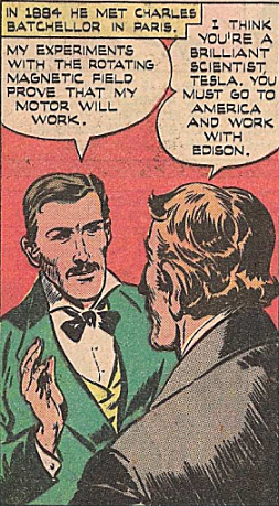 Tesla met Charles Batchellor