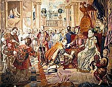 Carlos I abdica en su hijo Felipe y en su hermano Fernando.