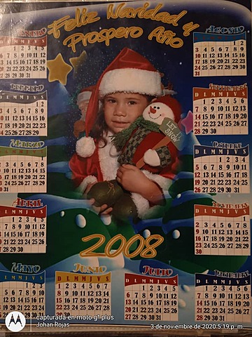 en el pre-escolar con santa