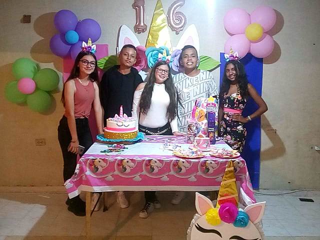celebración de mis 16