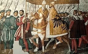 Carlos V es coronado emperador de Aquisgrán.