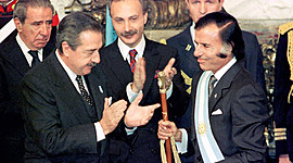 Timeline: Presidencias de Raúl Alfonsín y Carlos Saul Menem