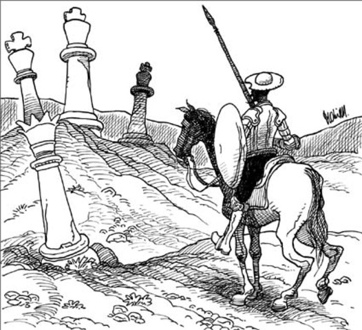 Don quijote y el yelmo de Mambrino