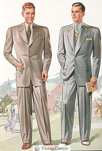 1930's Pleat and Zipper Fly