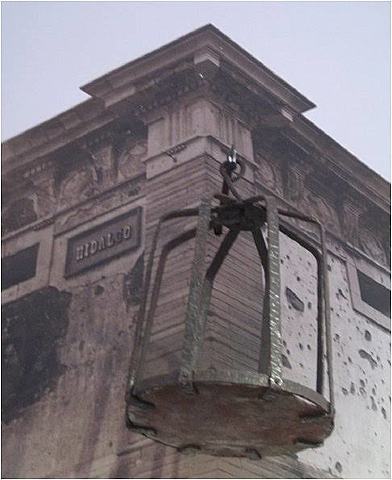 Las cabezas de Hidalgo, Allende, Aldama y Jiménez.