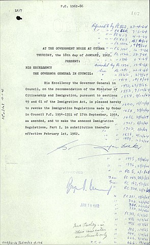 Immigration Regulations