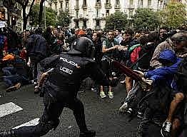 Carregues policials contre els independentistas