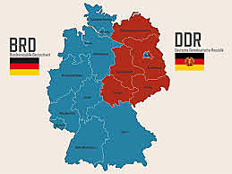Se separan la República Federal Alemana y la República Democrática Alemana.