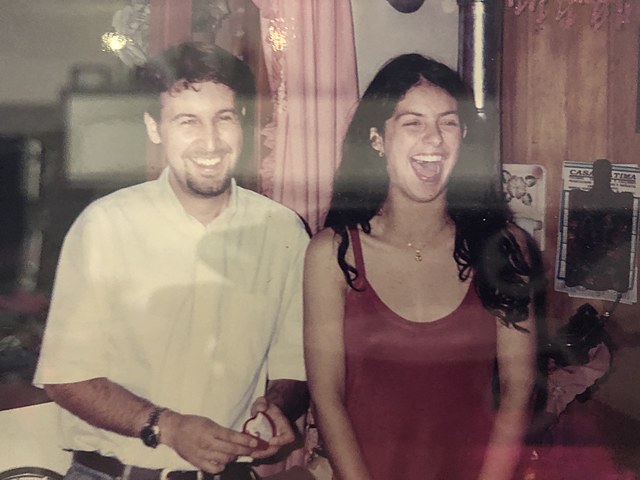 My mom and dad keep for the firt time