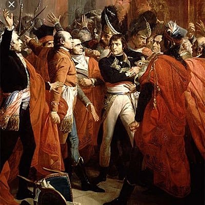 Napoleon performs the Coup D'etat
