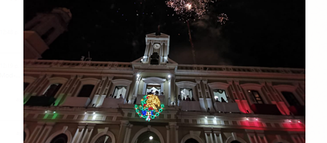 Grito de la independencia en Colima