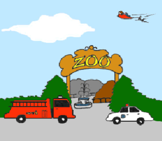 She was heading straight for the zoo!