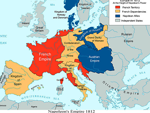 Rising of Napoleon's empire