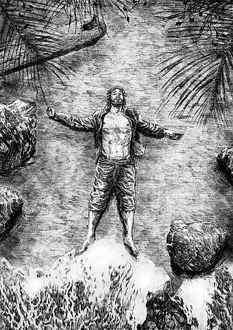 Arrival on the island