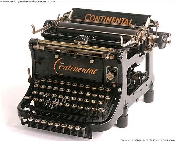 La máquina de escribir.