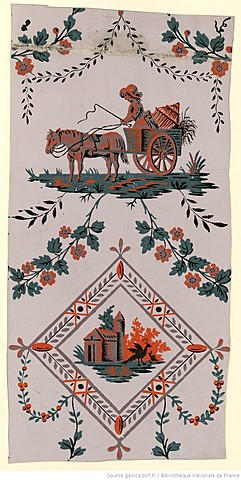 une paysanne dans sa cariole