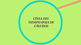 Timeline: Linea de Tiempo hojas de cálculo