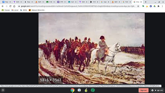 Napoleon invades Russia