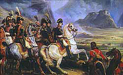 Napoleon led the French to victory in the Italian campaign