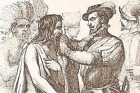 Encuentro entre Hernán Cortes y Jerónimo de Aguilar