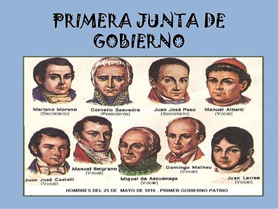 Primer  junta de gobierno.