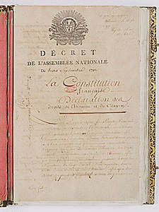 Promulgació de la primera constitució republicana francesa