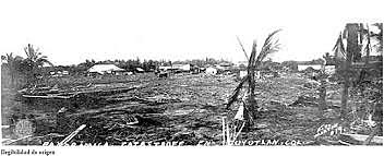 Explosión de la laguna Cuyutlán..