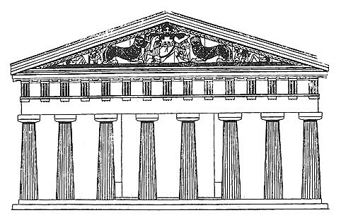 Templo de Artemisa en Corfú (antigua Corquira)