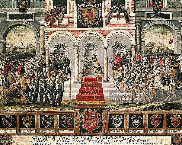 Guerra hispano-francesa, con victorias de España. Paz de Cateau - Cambrésis