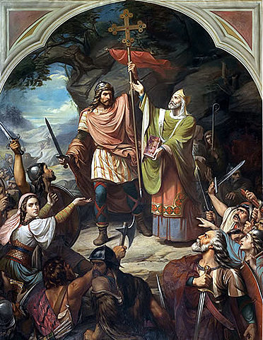 Victoria de Pelayo en Covadonga