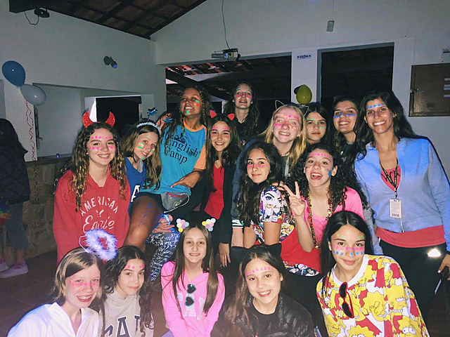 I went to english camp with my school