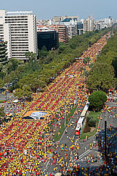 Gran manifestació Via Catalunya més d'un milió de persones.