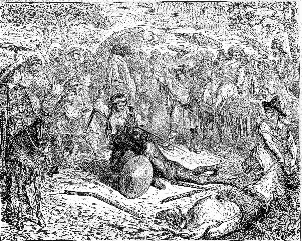 don quijote escojiendo su "corcel" en toledo