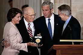 Borlaug Receives the Presidential Medal of Freedom