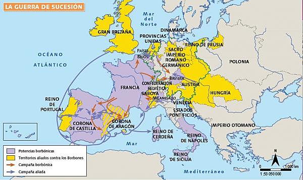 Comienzo de la Guerra de Sucesión Española