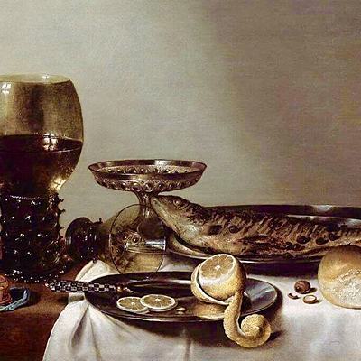 Timeline: Хеда, Виллем Клас (Willem Claesz (Claeszoon) Heda) (14 декабря 1593/1594, Харлем — 24 августа 1680/1682, там же)