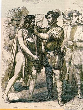 Encuentro entre Hernán Cortés y Jerónimo de Aguilar