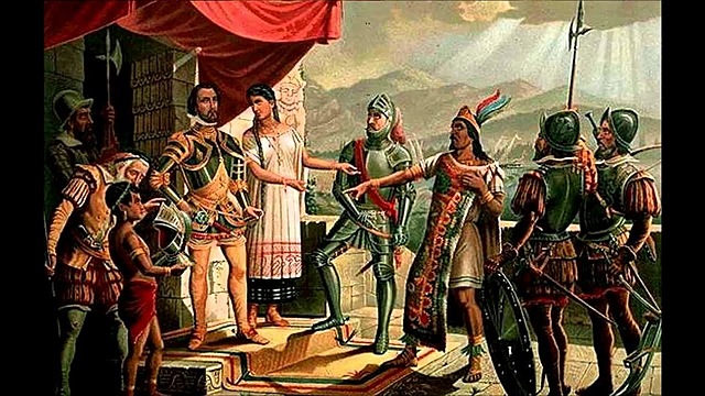 Encuentro entre Hernán Cortés y Malintzint