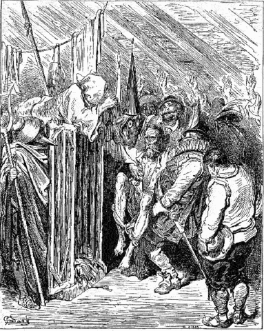 Meten a Don Quijote en la jaula