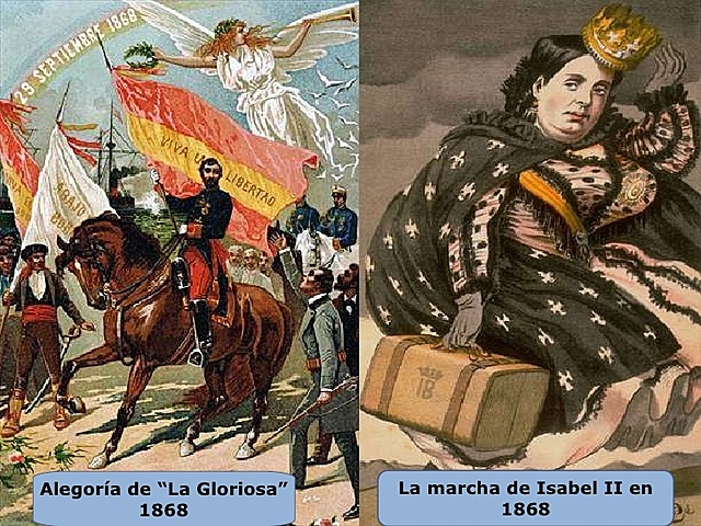 Caída de Isabel II. Revolución progresista