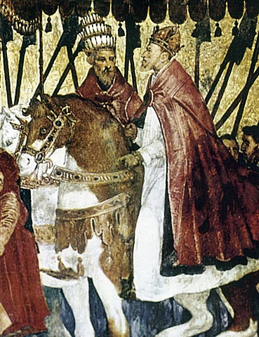 Carlos I es coronado emperador y rey de Italia en Bolonia por el Papa Clemente VII