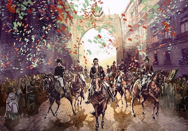 Entrada Triunfal del ejercito Trigarante