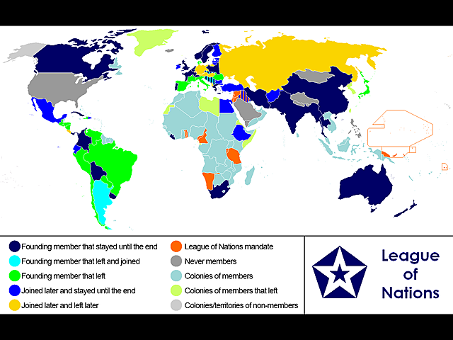 League of Nations joining of the US is denied in the US Senate