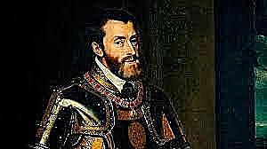 Carlos I abdica en su hijo Felipe y en su hermano Fernando. Se retira al monasterio de Yuste, donde muere 1558.
