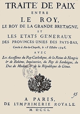 1a Guerra contra Francia. Paz de Aquisgrán. Se reconoce la independencia de Portugal.