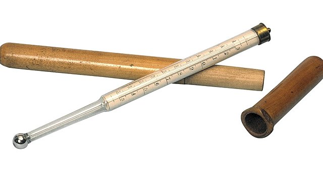 Graduación numérica en el termómetro