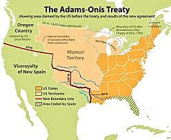 Adam- Onis Treaty/ Spain Ceded Florida to U.S.