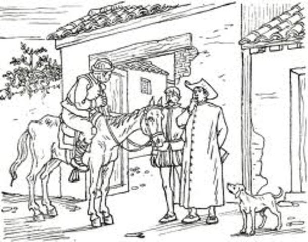 en el viaje de sancho, para llevarle la carta a dulcinea es intervenido por el cura y el barbero